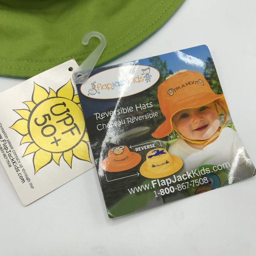 FlapJackKids Reversible Kids Sun Hat - Raccon/Fox - Picture 4 of 6